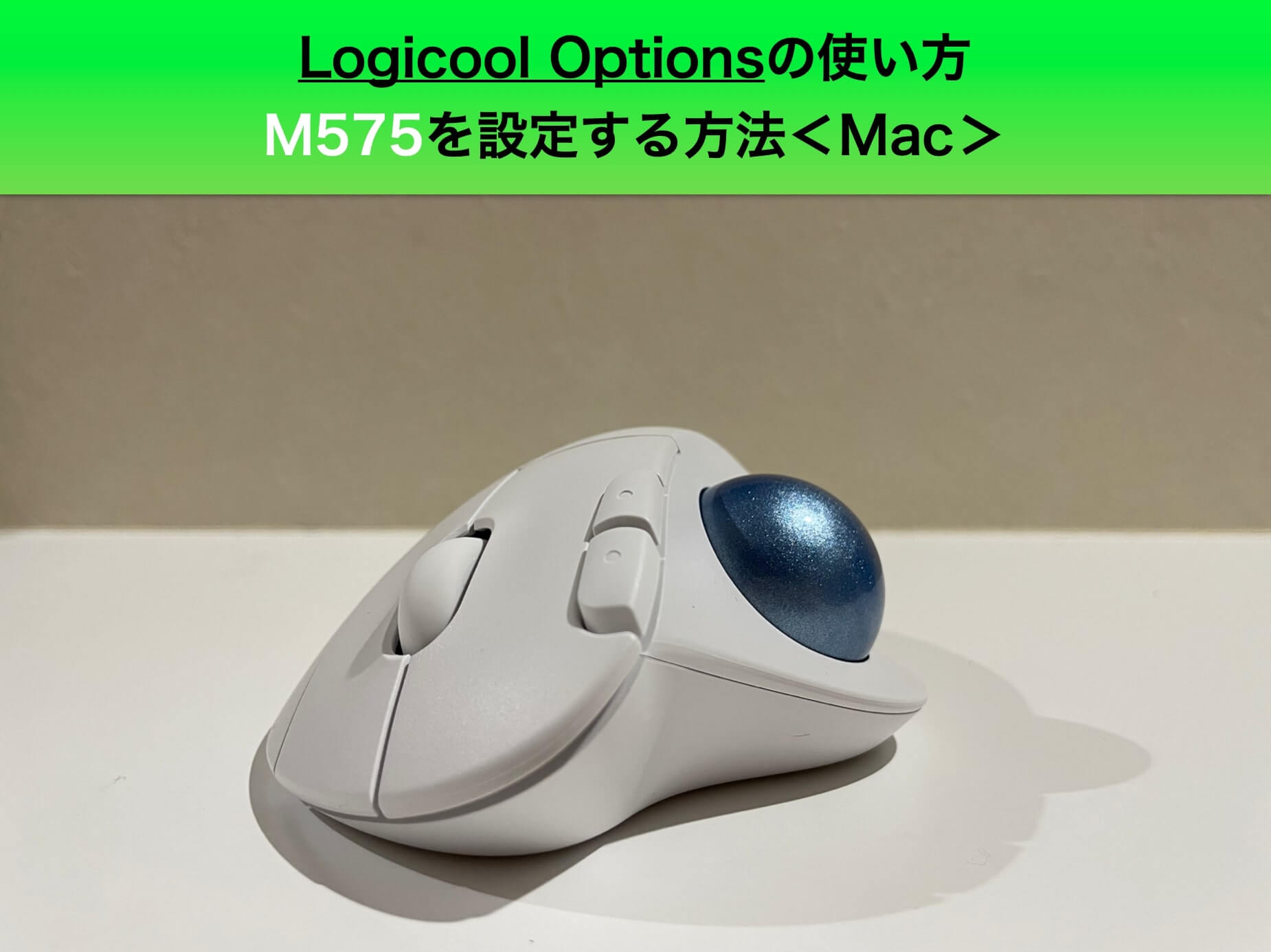 Logicool Optionsの使い方 M575を設定する方法 Mac 吉之助 Blog